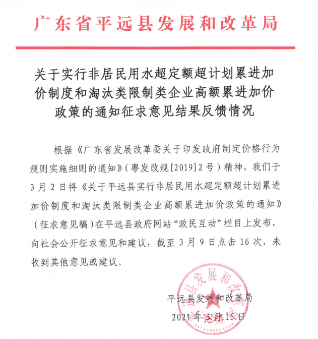 关于实行非居民用水超定额超计划累进加价制度和淘汰类限制类企业高额累进加价政策的通知征求意见结果反馈情况.png